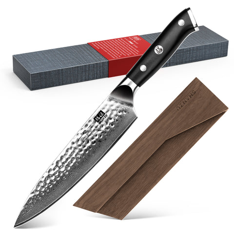 SHAN ZU Pro | Damascus Chef's Knife 8" + Magnetic Knife Holder