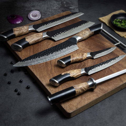 Set Couteau de Cuisine 7-Pcs | Série Tengu