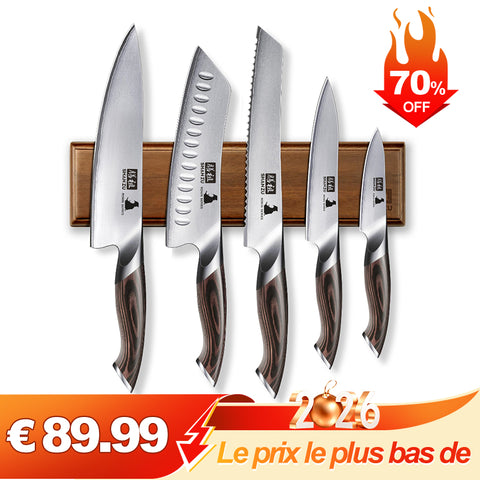 Set de 6-Pcs Couteaux Cuisine | SHAN ZU Ronin