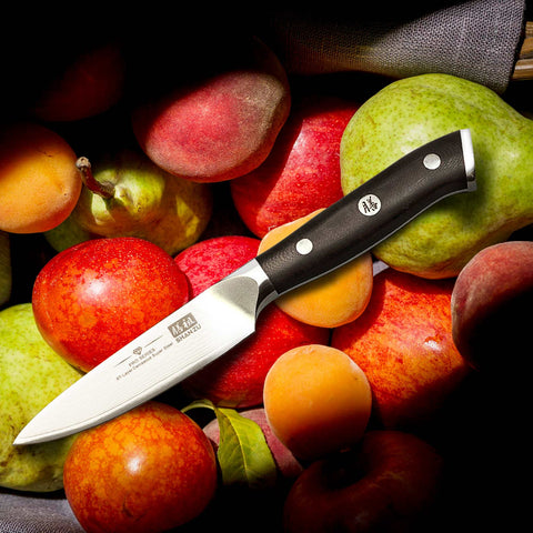 SHAN ZU PRO | 4-Piece Damascus Set + Wooden Magnetic Strip