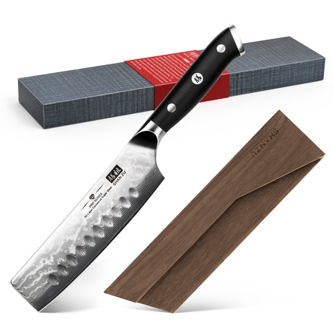 SHAN ZU Pro | Cuchillo Damas Nakiri 6.5"+Soporte magnético para cuchillos