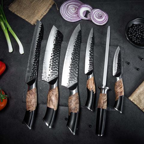 Set Couteau de Cuisine 7-Pcs | Série Tengu