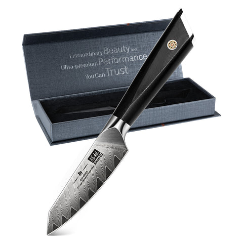 Couteau d'office Damas 3.75" | SHAN ZU GYO