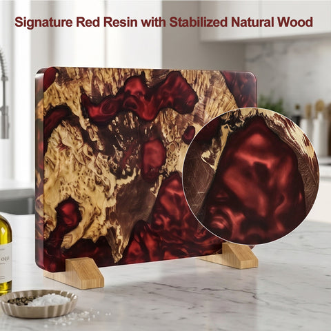 Double-Sided Magnetic Knife Block｜Natural Acacia Wood｜Elegant and Durable