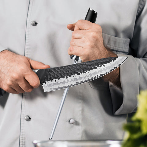 SHAN ZU Fusil à Aiguiser 20 cm – Barre d’Affûtage pour Couteaux