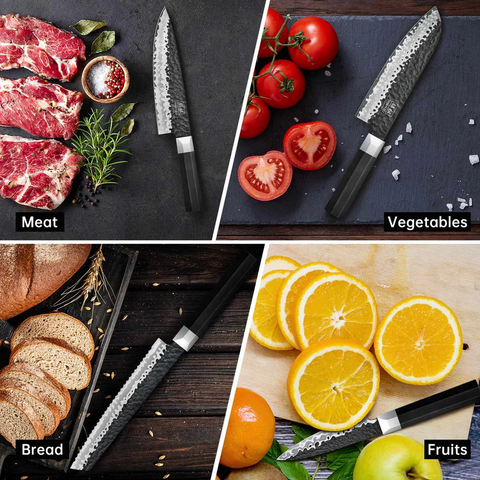 Set de 7 Couteaux Takumi Japonais Gyuto Chef+ Pierre à aiguiser