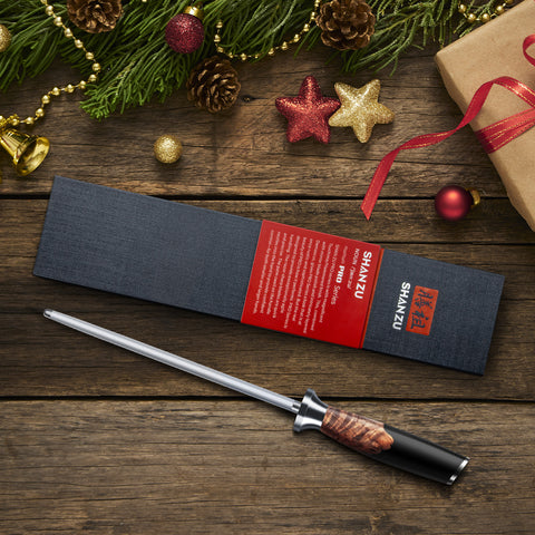 SHAN ZU Fusil à Aiguiser 20 cm – Barre d’Affûtage pour Couteaux