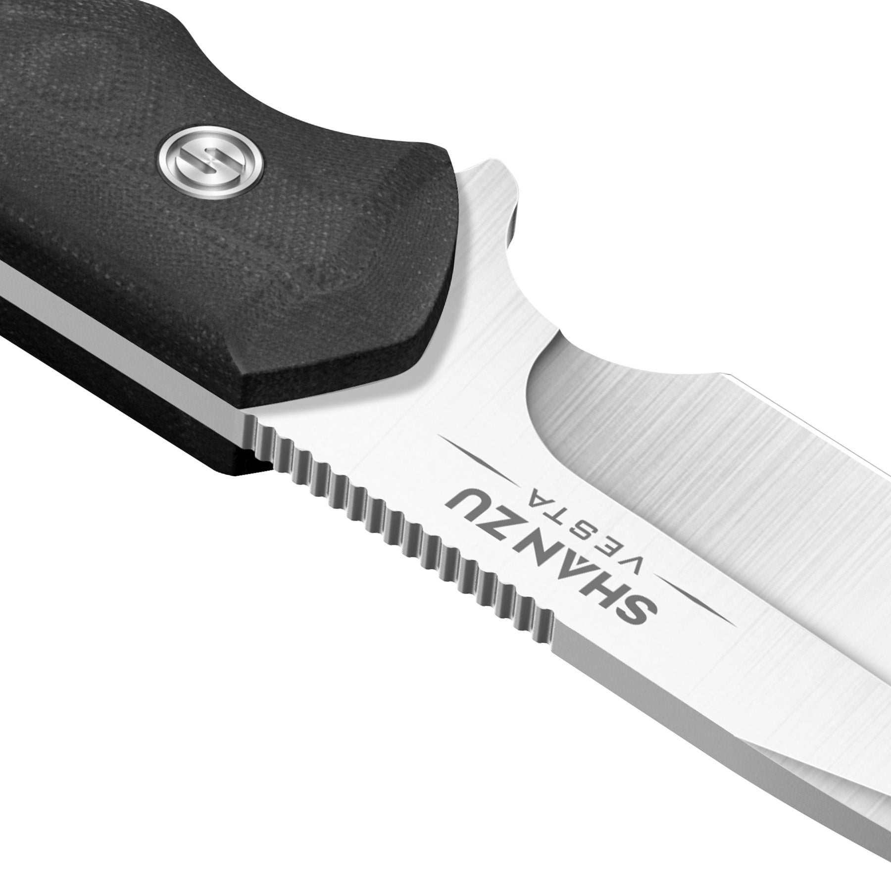 Cuchillo de Hoja Fija Negro SHAN ZU | Serie VESTA