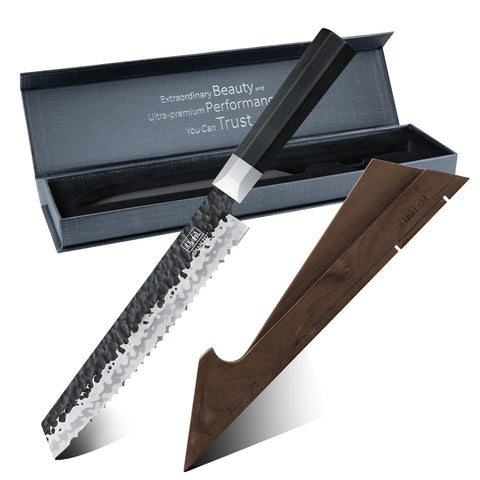 Couteau à pain Gyuto japonais Takumi+Porte-couteaux magnétique