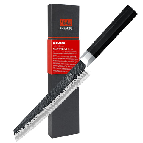 Couteau à pain Gyuto japonais Takumi+Porte-couteaux magnétique