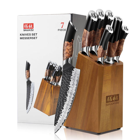 Set Couteau de Cuisine 7-Pcs | Série Tengu