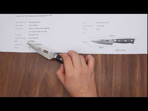 Couteau d'office Damas 3.75