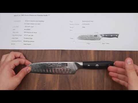 Couteau Santoku Damas 7
