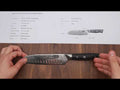 Couteau Santoku Damas 7" | SHAN ZU Pro