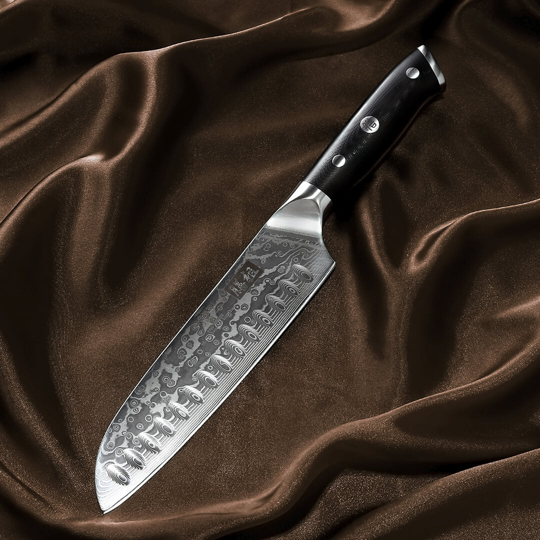 Couteau Santoku Damas 7