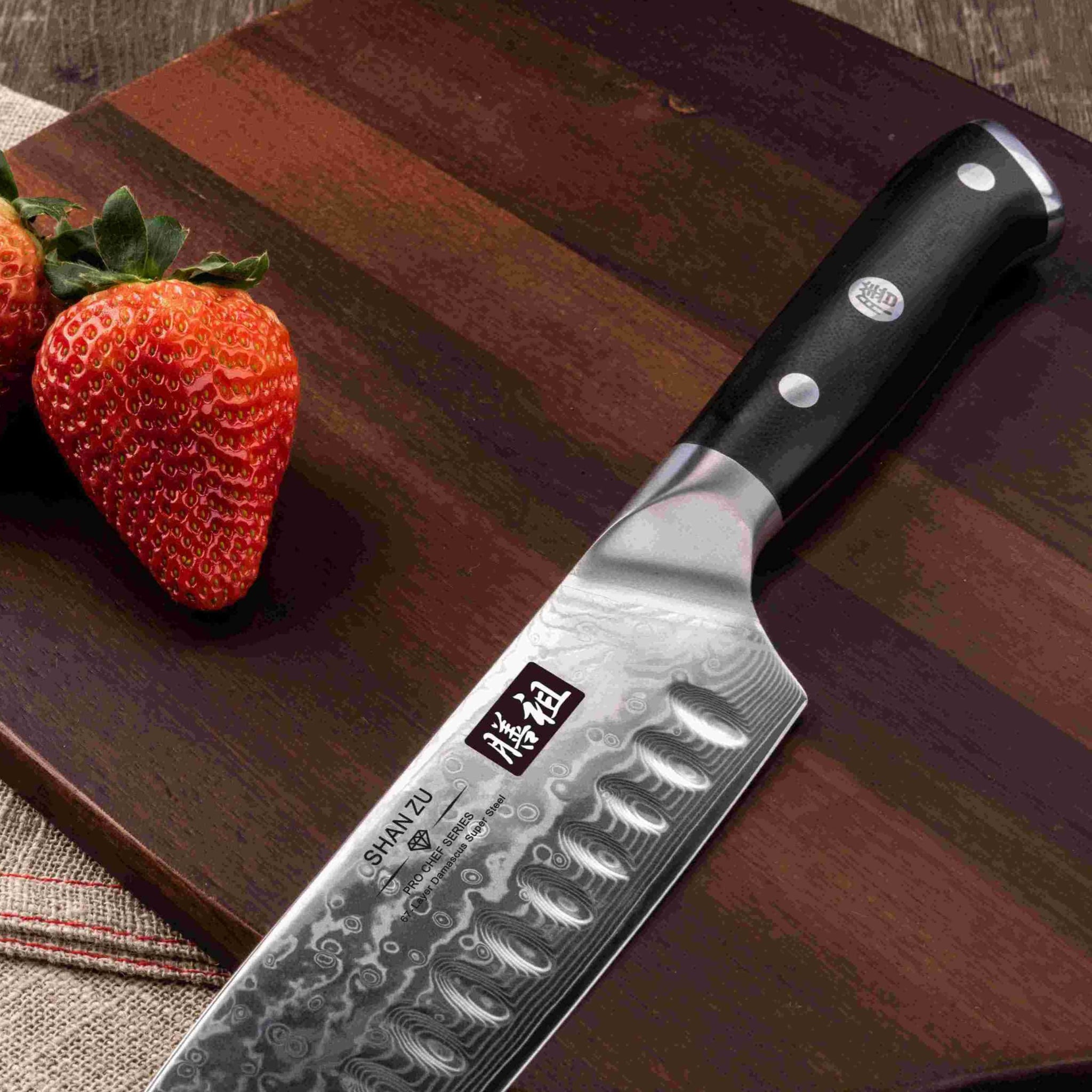 Couteau Santoku Damas 7