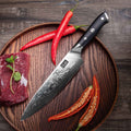 Couteau de chef Damas 8" Plus | SHAN ZU Pro