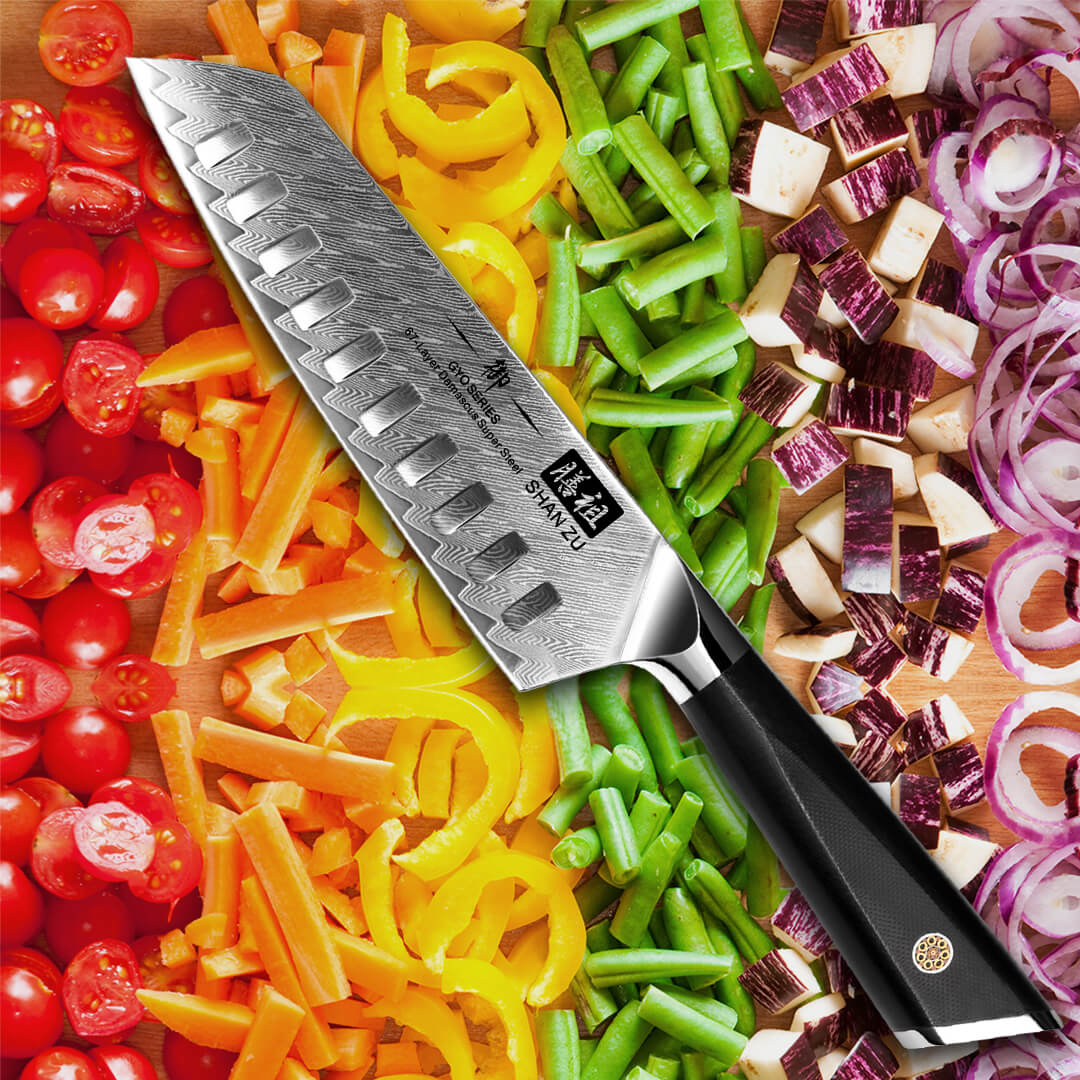 Couteau Santoku Damas 7