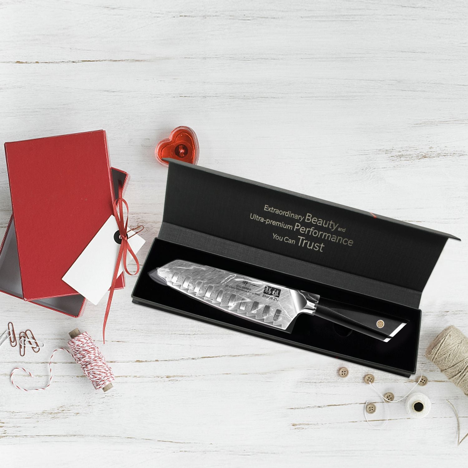 Couteau Santoku Damas 7