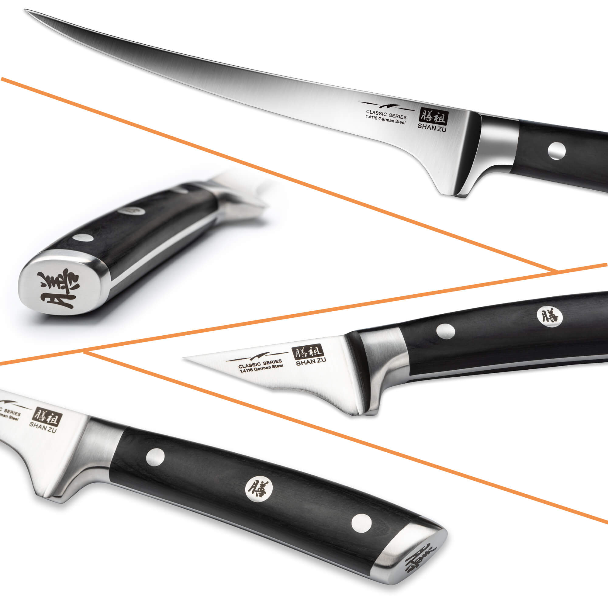 SHAN ZU Couteau à Filet 7