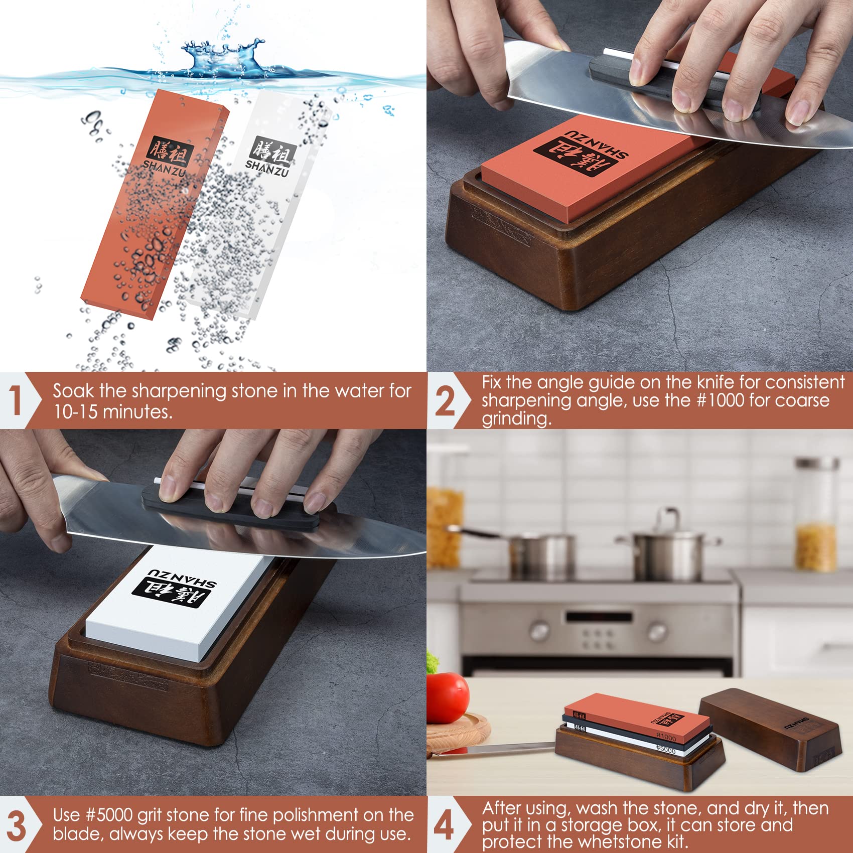 #1000/#5000 avec coffret | Pierre à aiguiser 