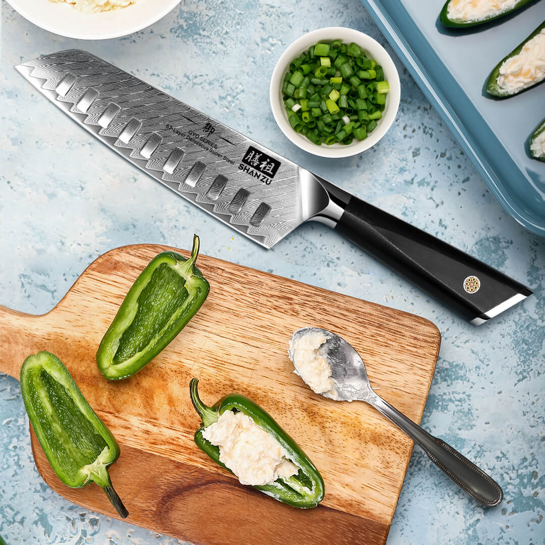 Couteau Santoku Damas 7