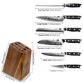Bloc de couteaux Damas 7-Pcs | SHAN ZU Pro
